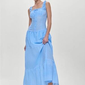 Frankie's Bikinis Christabelle Polka Dot Maxi Dress